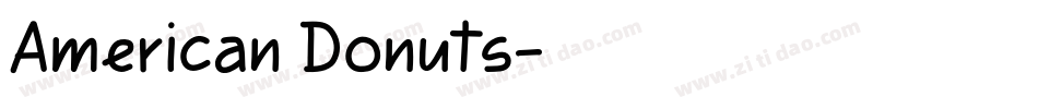American Donuts字体转换